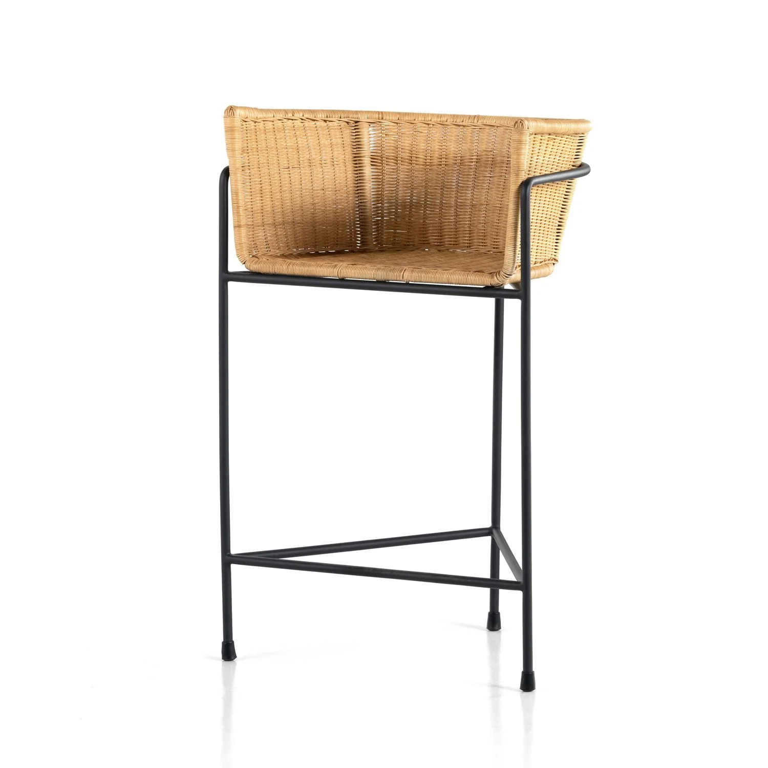 Destin Bar/Counter Stool in Light Woven Rattan